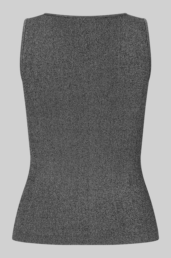 Bright Lurex Top - Grey