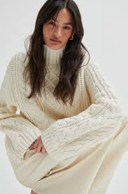 Auburn High Neck Cable Knit