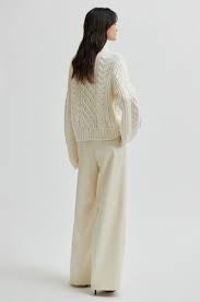 Auburn High Neck Cable Knit