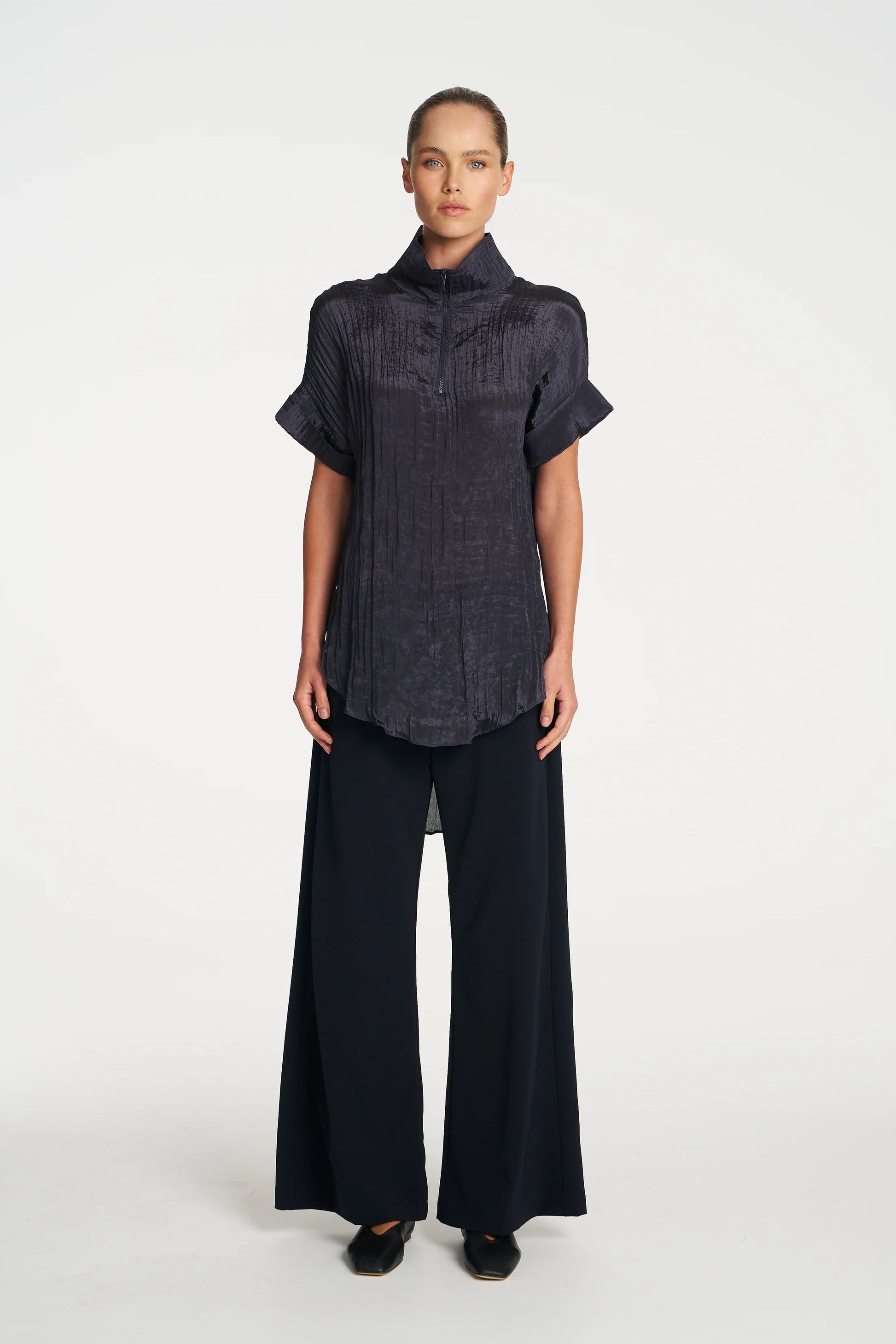 Funnel Tunic - Sapphire
