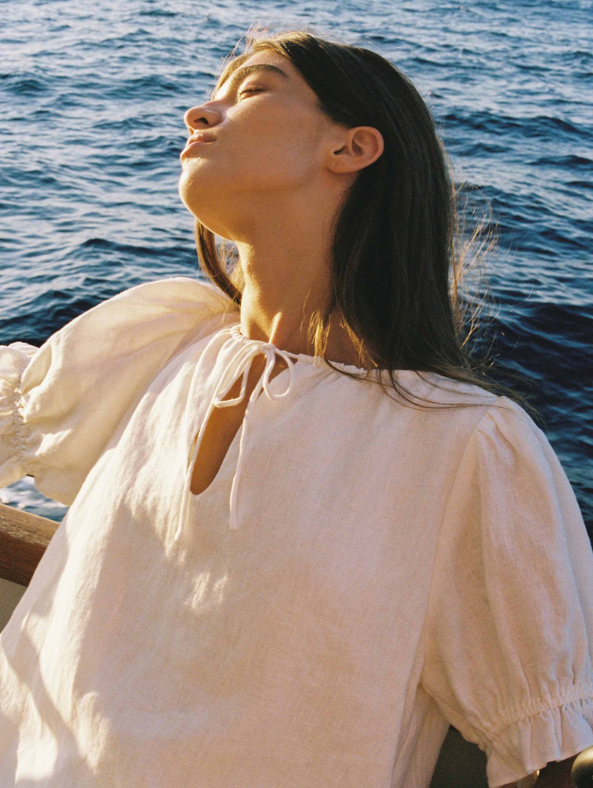 Embroidered Poets Mini Dress