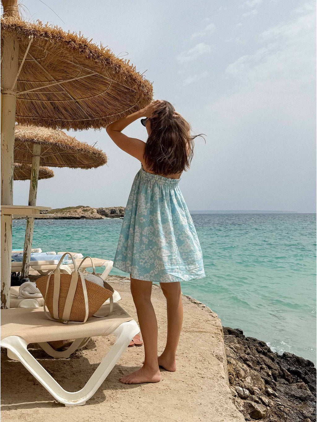 Ruched Mini Dress - Paper Daisy