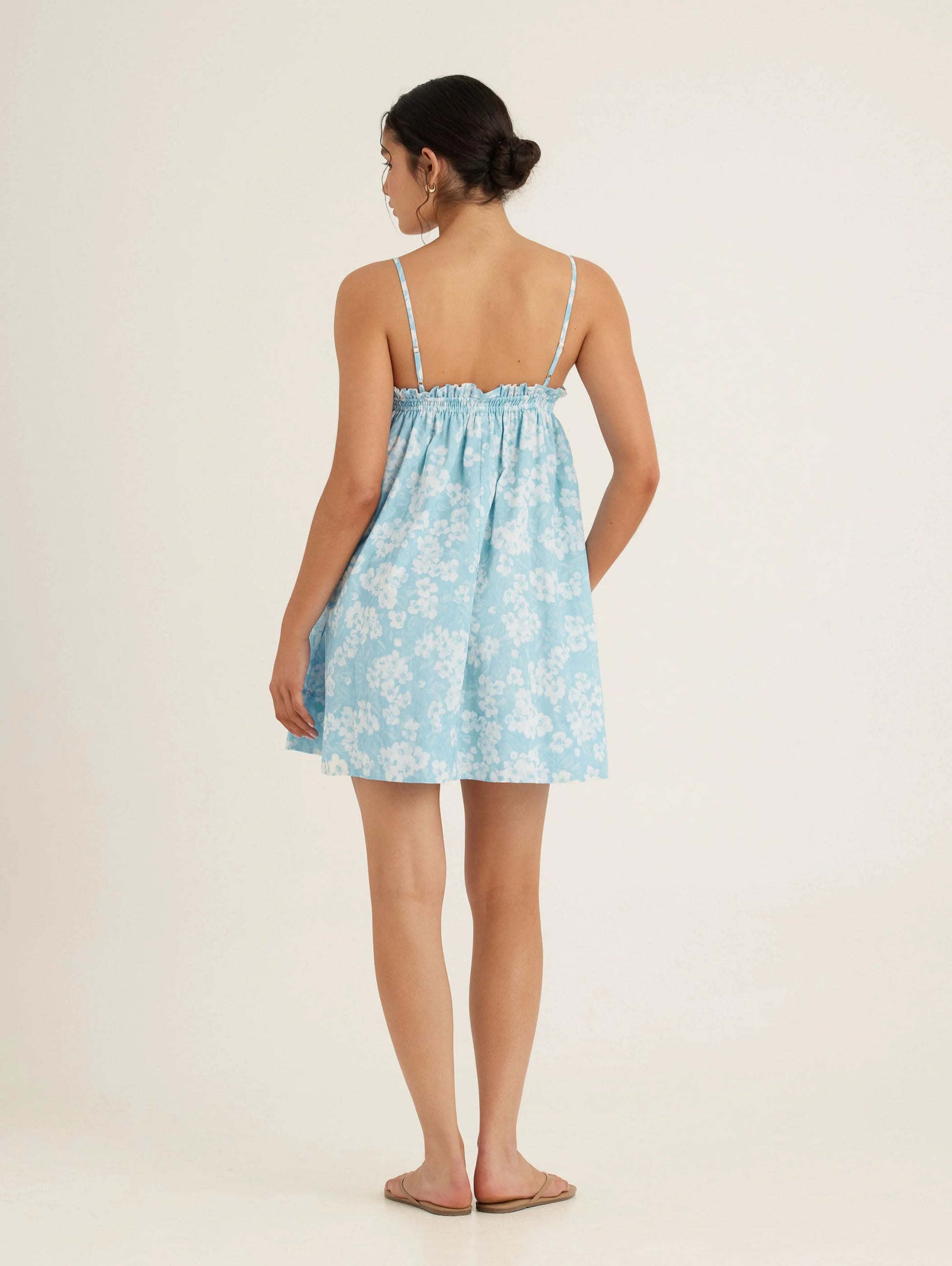 Ruched Mini Dress - Paper Daisy