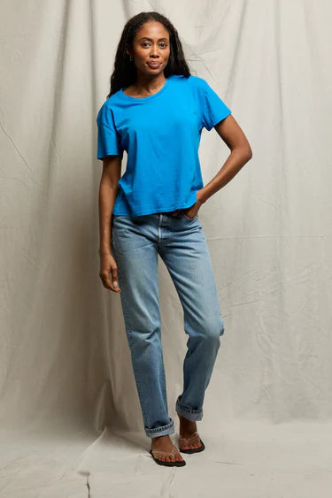 Harley Boxy T Shirt - Cobalt