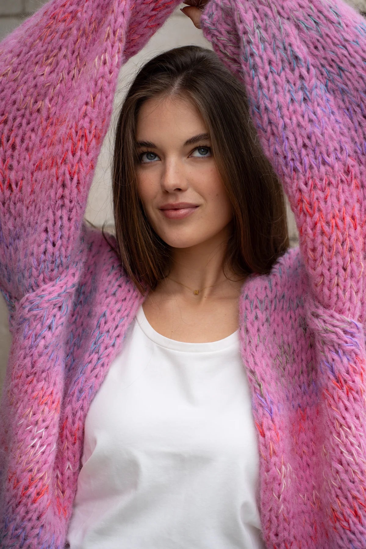 Isa Cardigan - Candy Pink