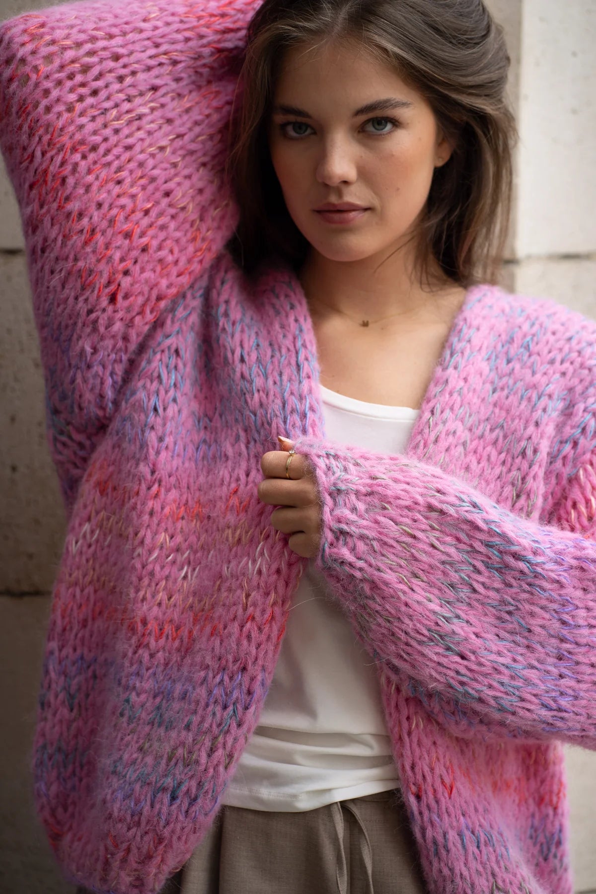 Isa Cardigan - Candy Pink