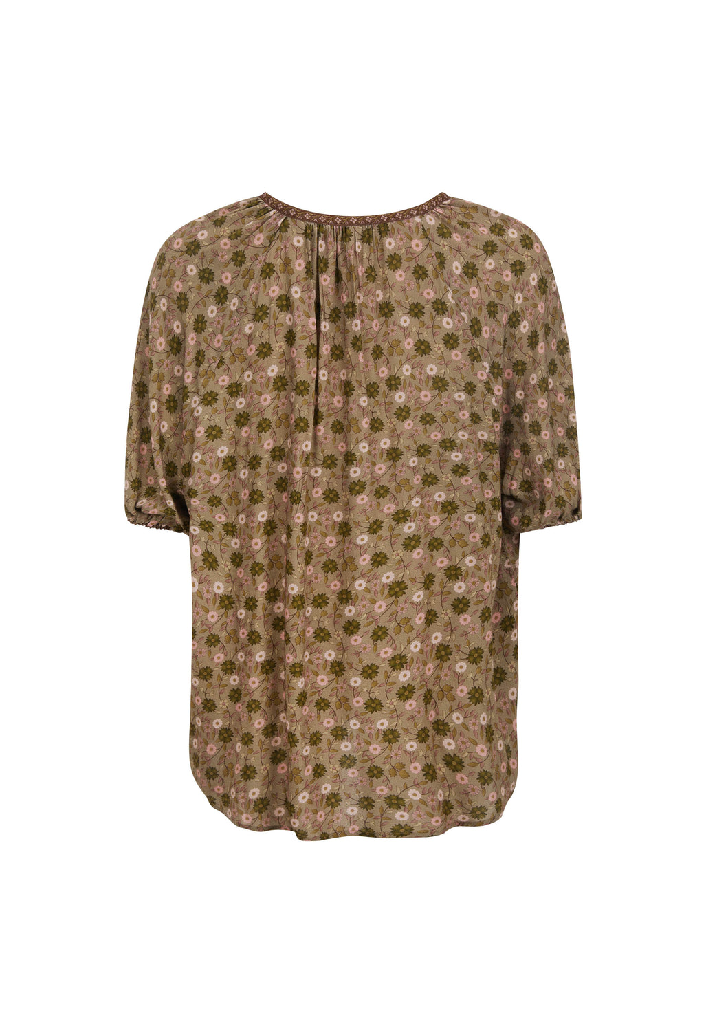 Swan Lake Short Sleeve Blouse - Sage