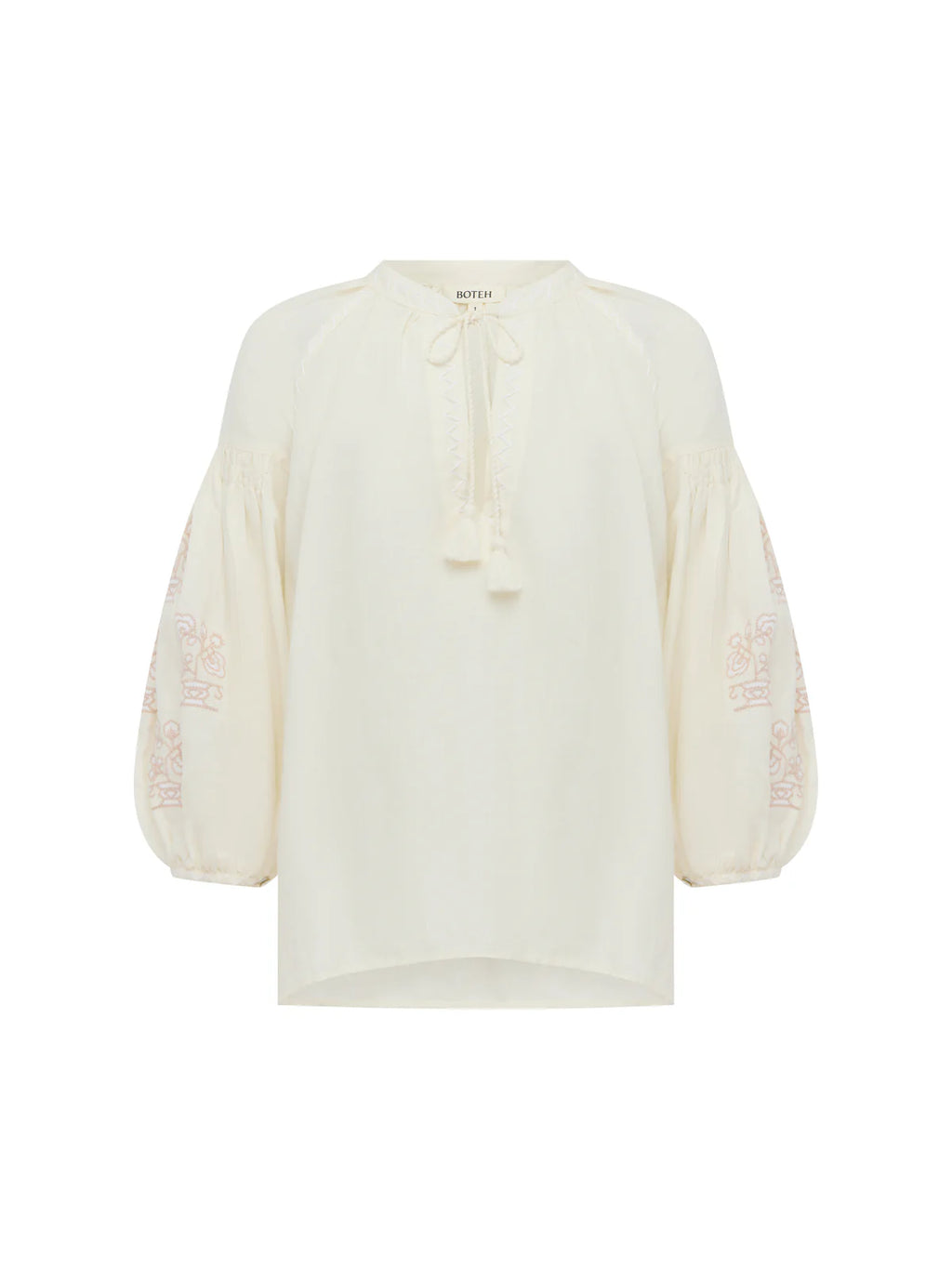 Malissa Embroidered Blouse - Creme