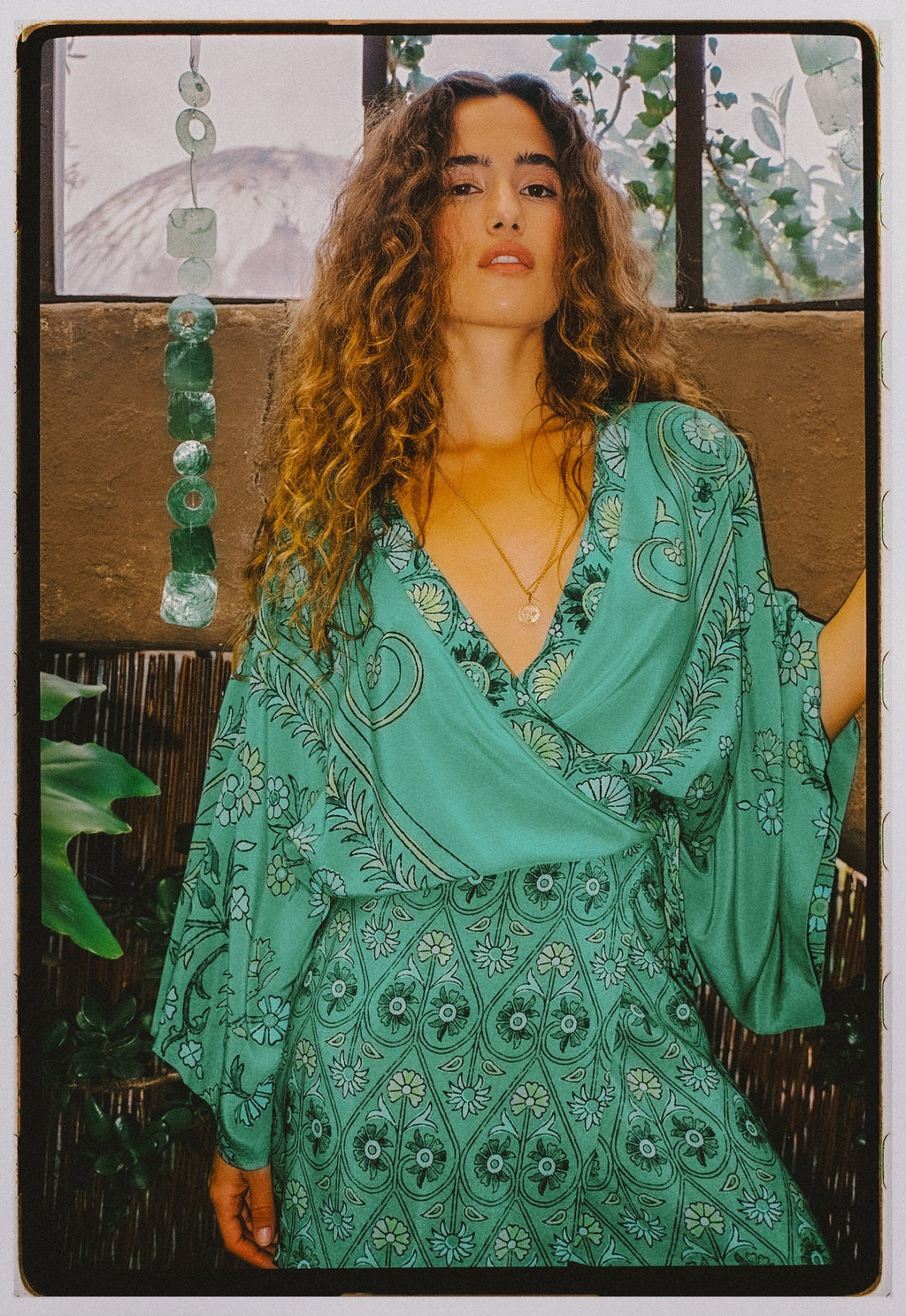 Darjeeling Silk Robe Mini Dress