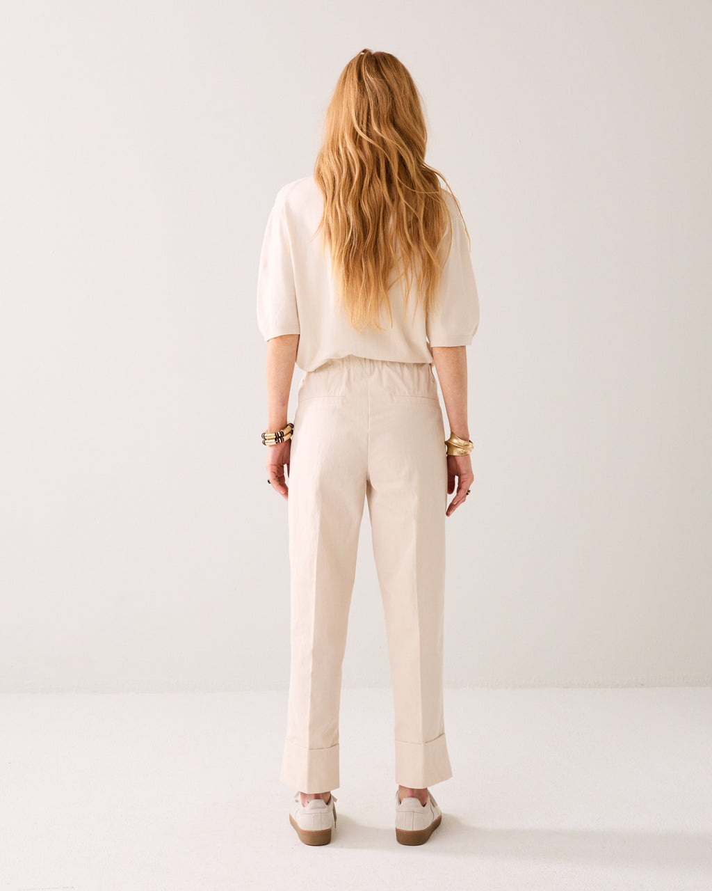 Ivory Straight Pants
