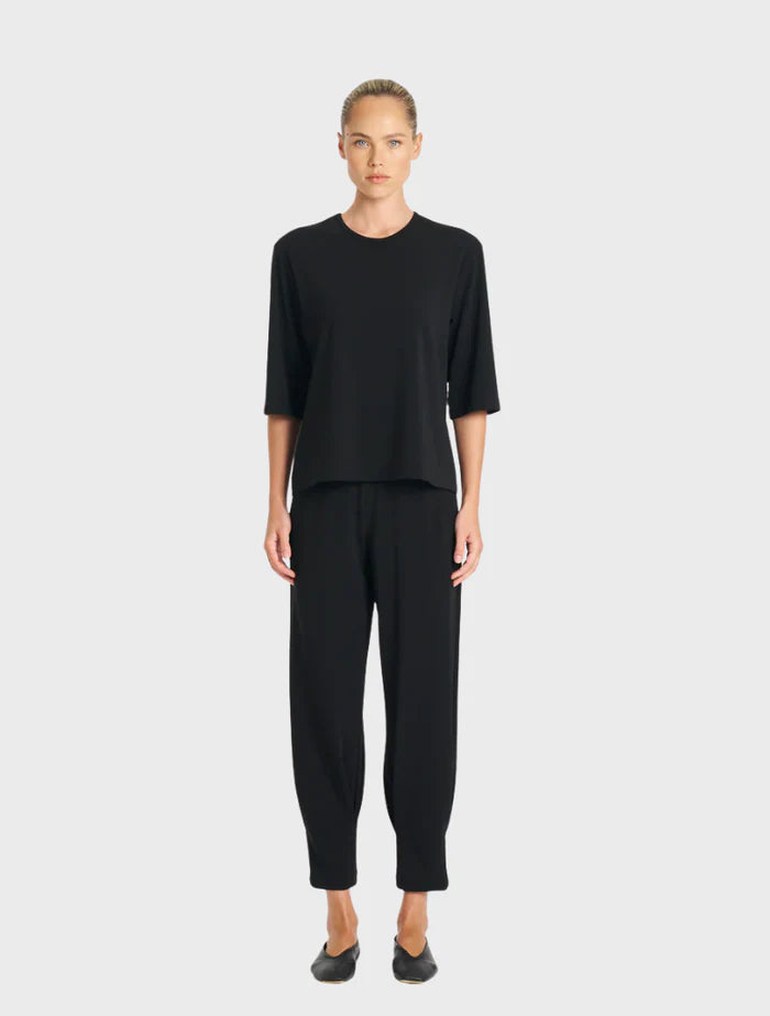 Plaza Crew Top - Black
