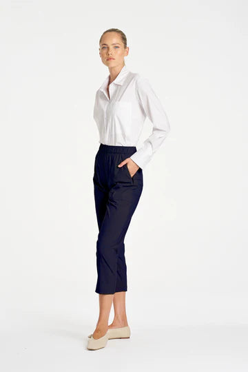 Zip Tapered Pant - French Navy
