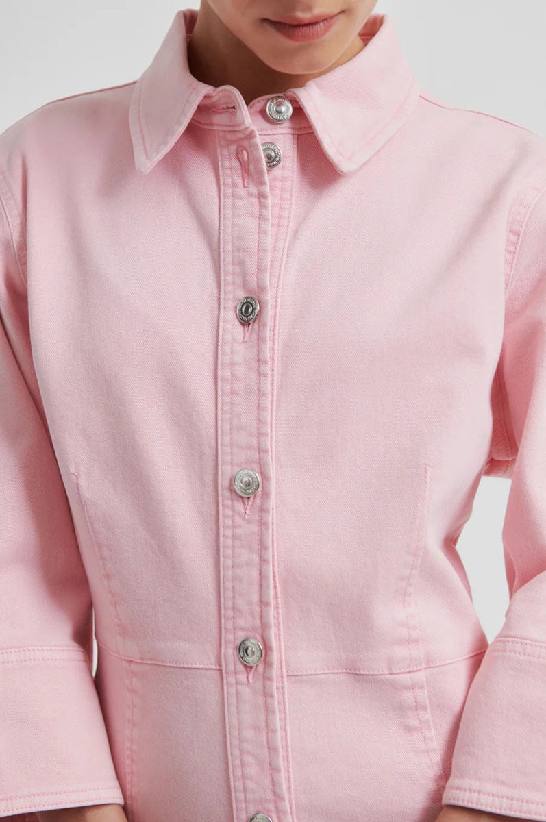 Is Ella 3/4 Sleeve Lilac Denim Dress