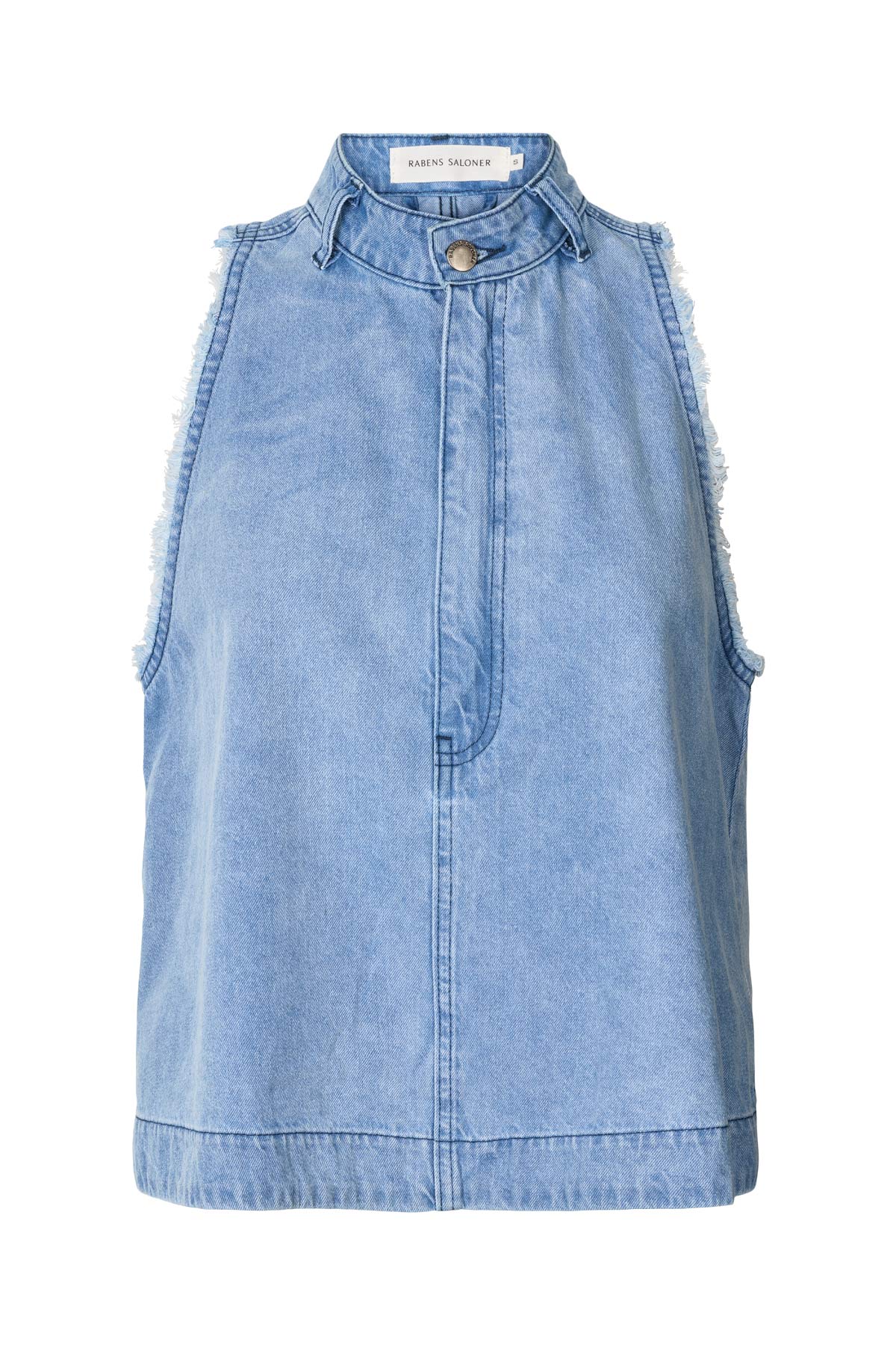 Faya Light Denim Halter Top