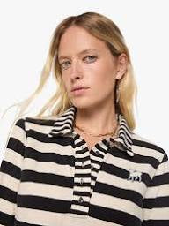 LS Close Cut Huddle - Black Cream Stripe