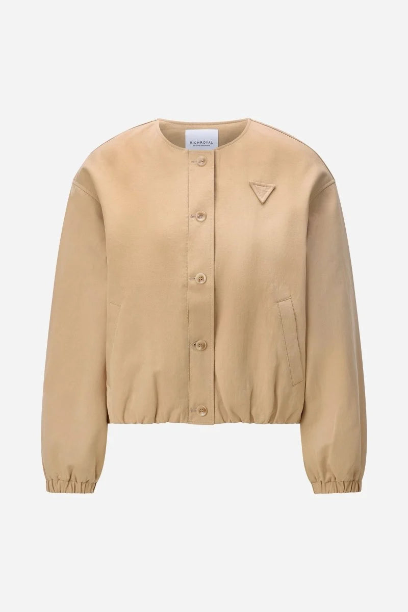 Cafe Latte Buttoned Jacket
