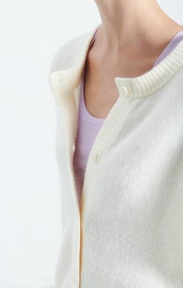 Damsville Cardigan - Panacotta Melange