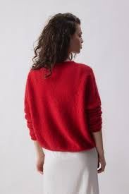Vitow Cardigan - Carmine Melange