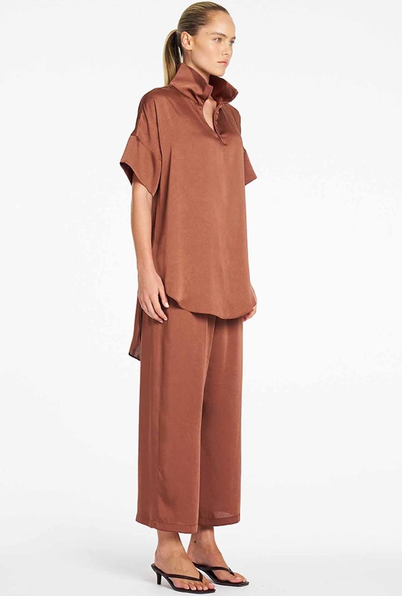 Funnel Tunic - Cinnabar