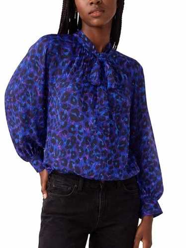 Loma - Bleu Leopard Blouse