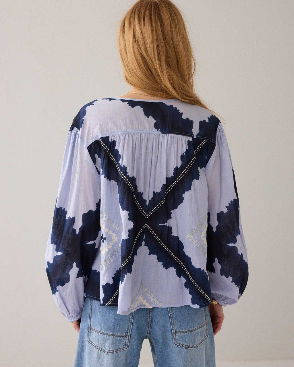 Tie Dye Cotton Voile Top