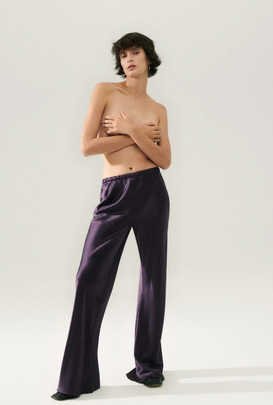 Silk Bias Cut Pants