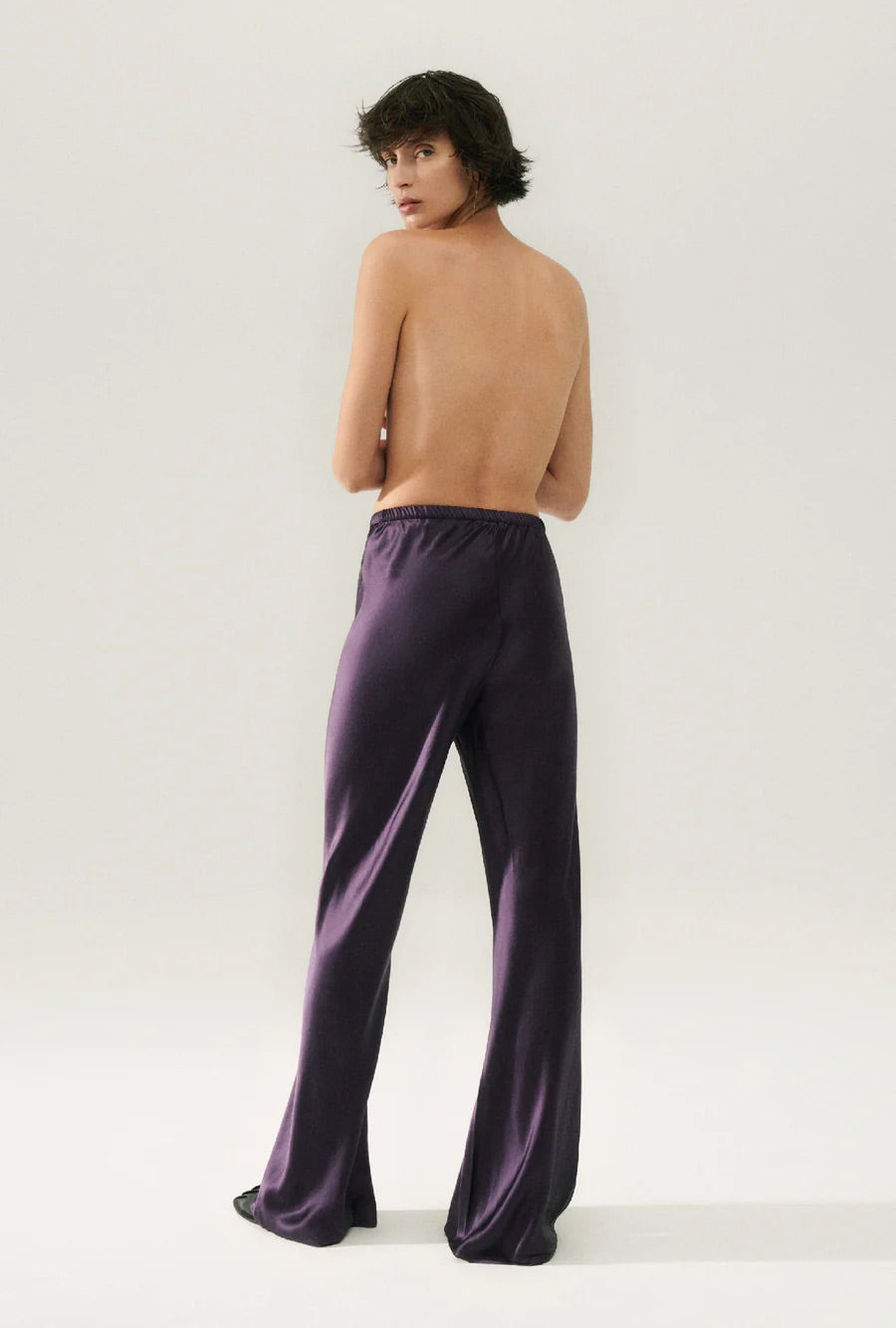 Silk Bias Cut Pants