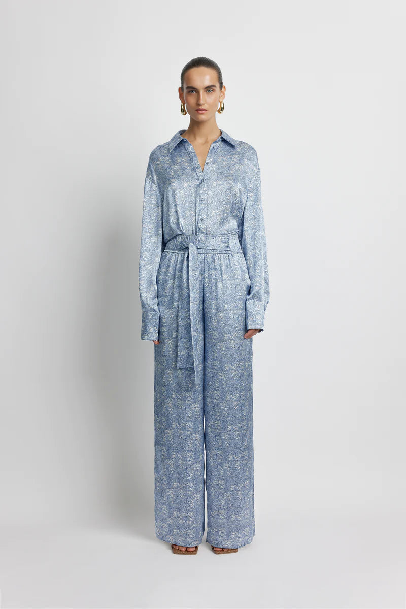 Ocean High Waist Silk Pant