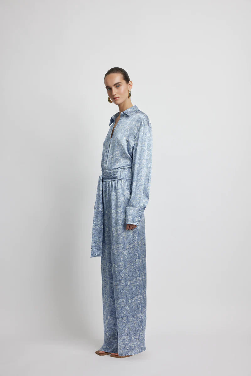 Ocean High Waist Silk Pant