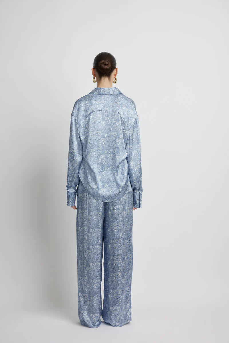 Ocean High Waist Silk Pant