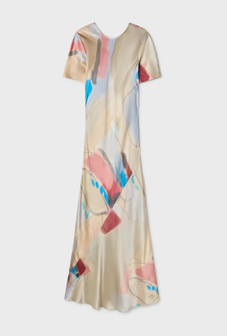 Short Sleeve Bias Dress Expressionist