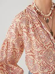 Lina Creme Paisley Blouse