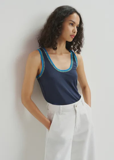 Harcel Embroidered Singlet