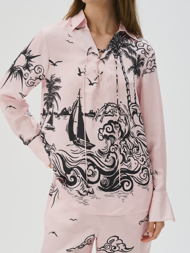 Monroe Tie Shirt - Ciao Rosa