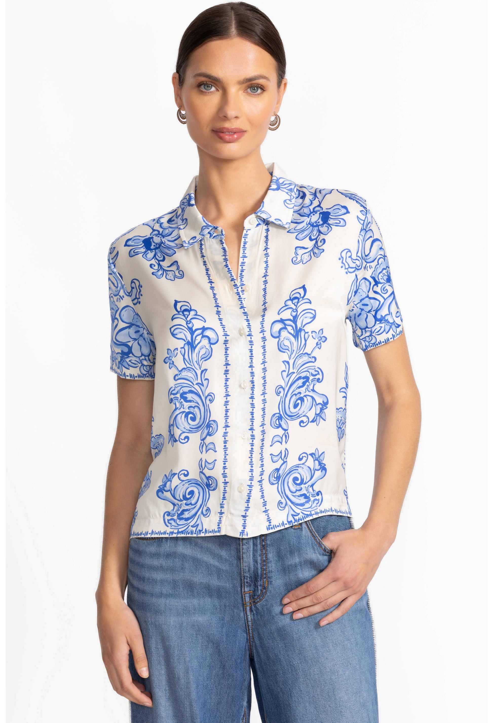 Ariana Button Down Shirt - Alisha