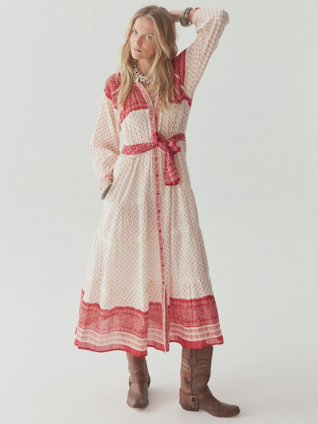 Triana Dress In Passion Red
