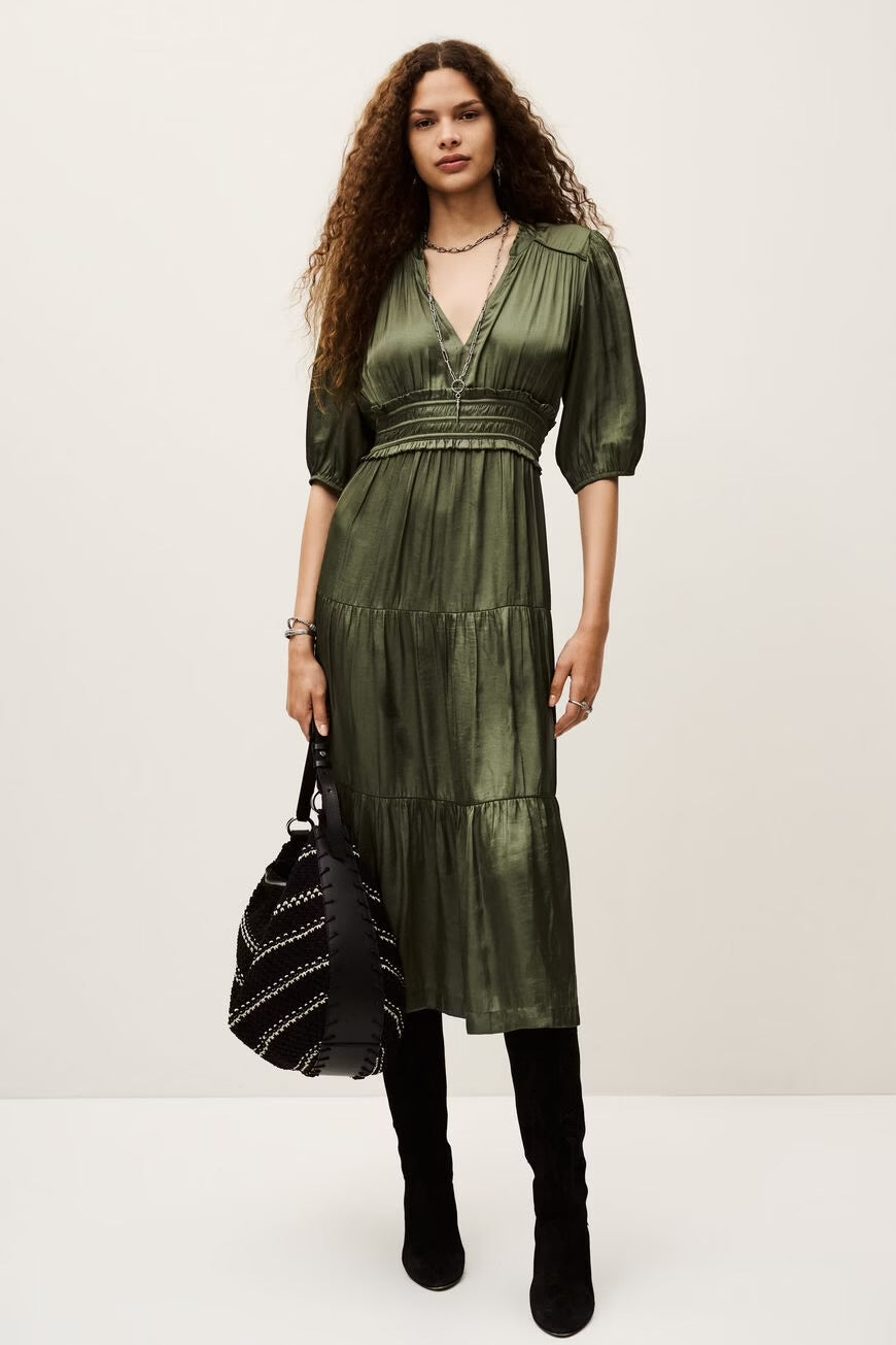 Cleli  Khaki Dress
