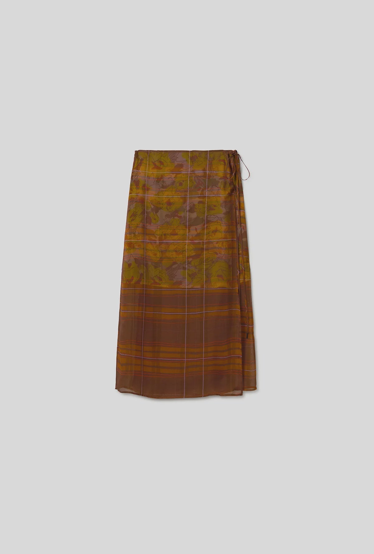 Chiffon Wrap Skirt - Sunflower Floral