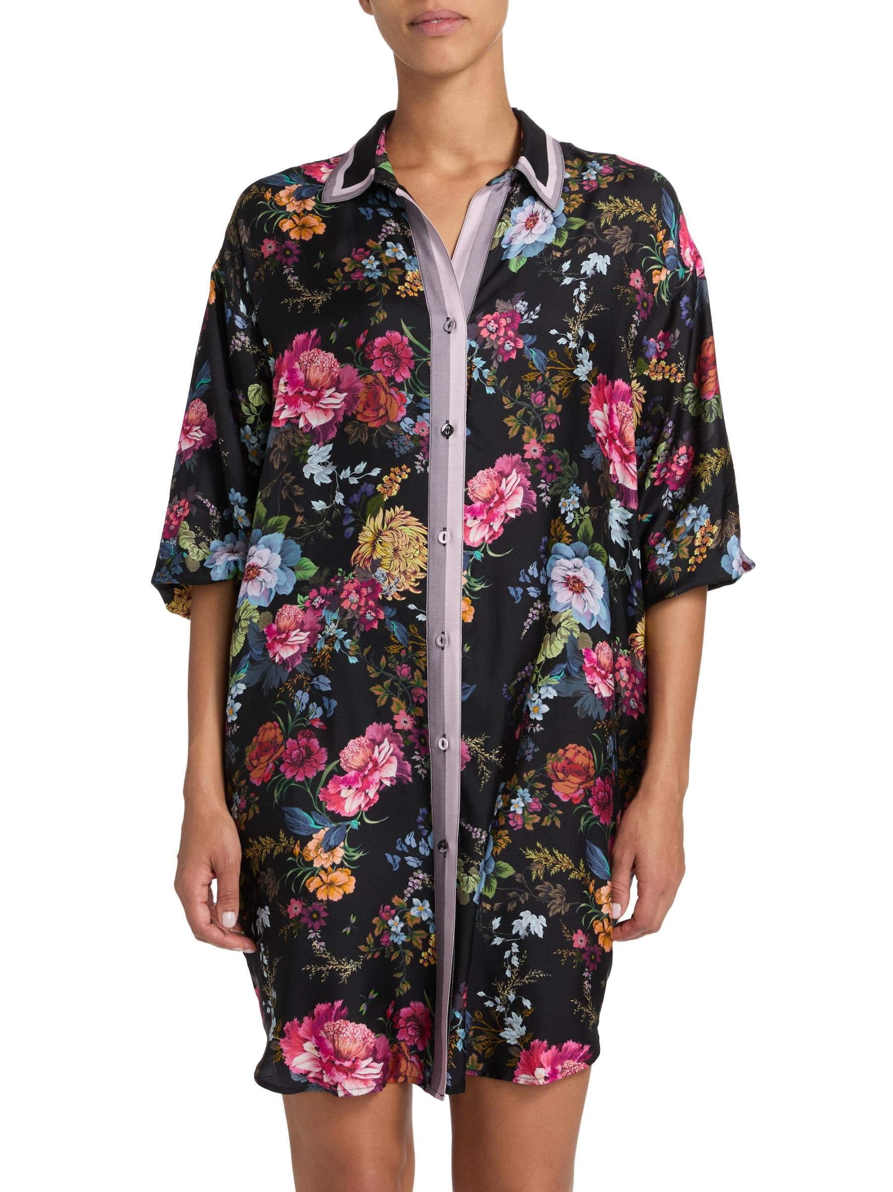 Button Down Shirt Dress - Baccara