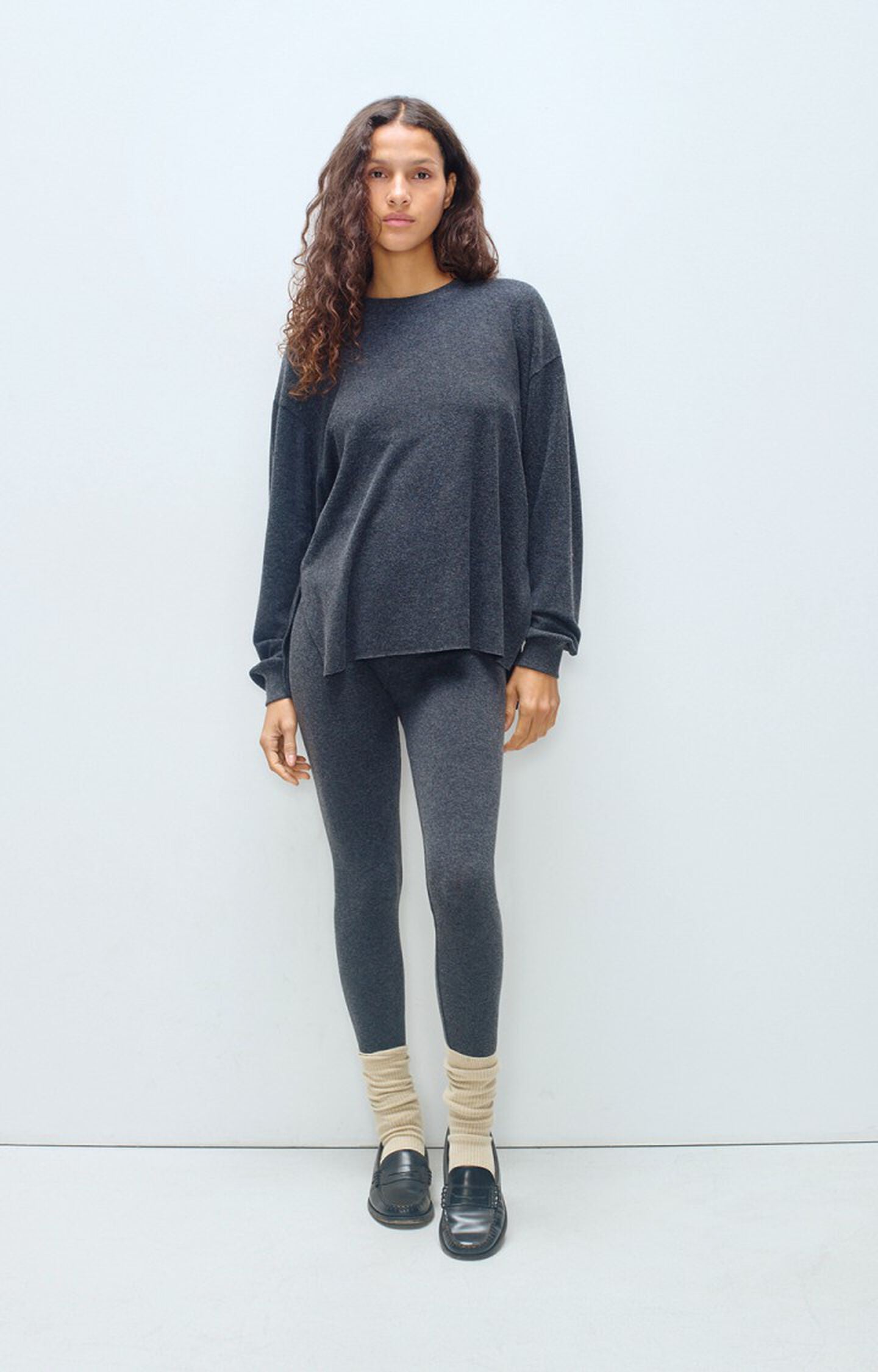 Axby T shirt - Charcoal Melange