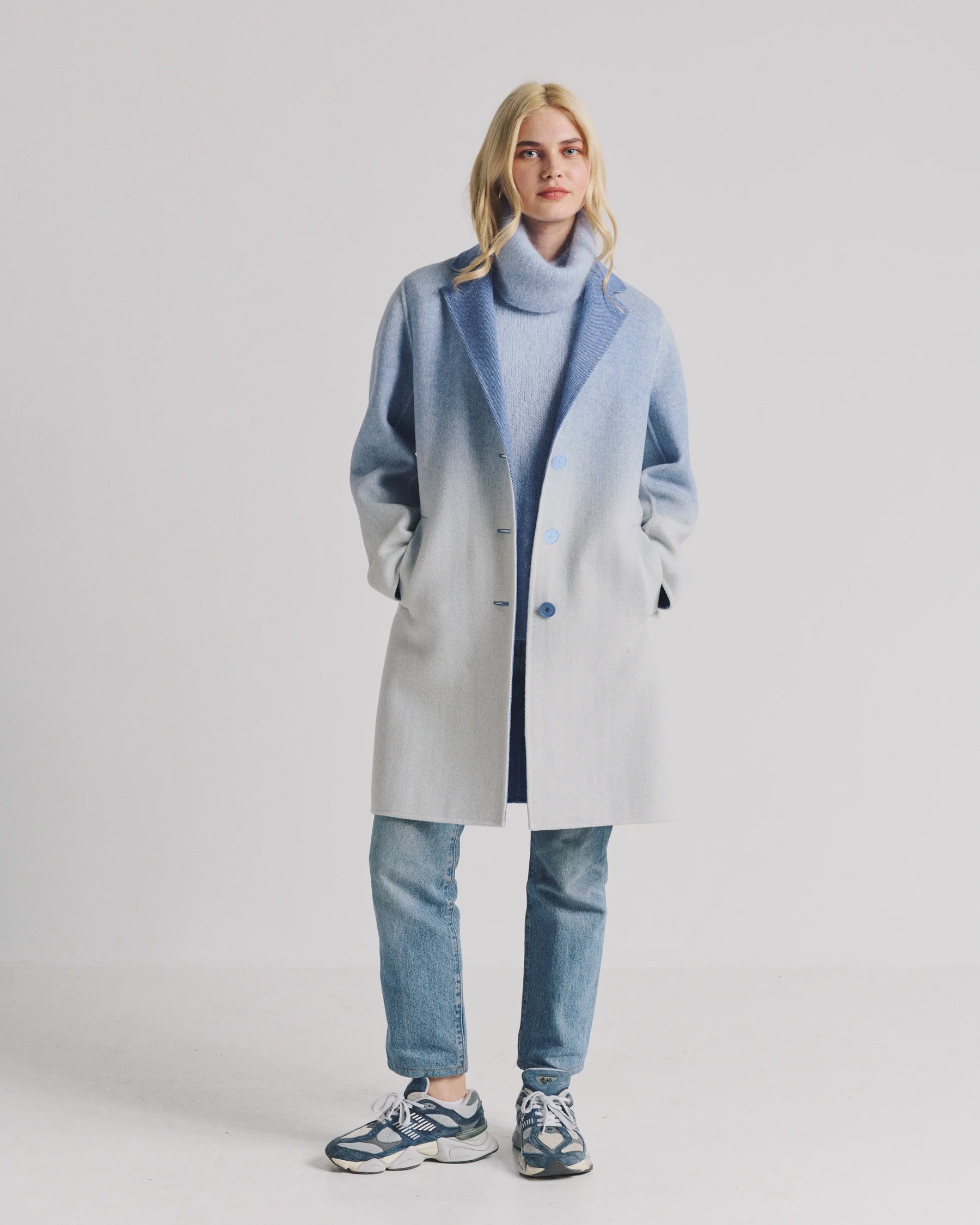 Madrague Blue Ombré Coat