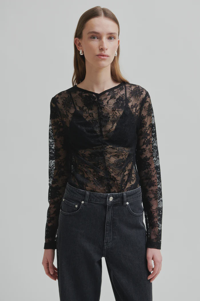 Social Lace Long Sleeve Tee