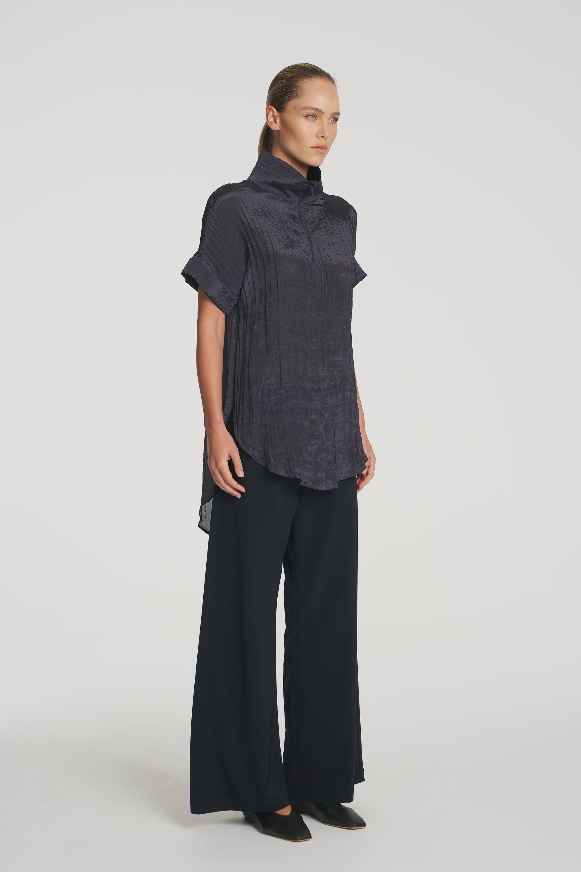 Funnel Tunic - Sapphire