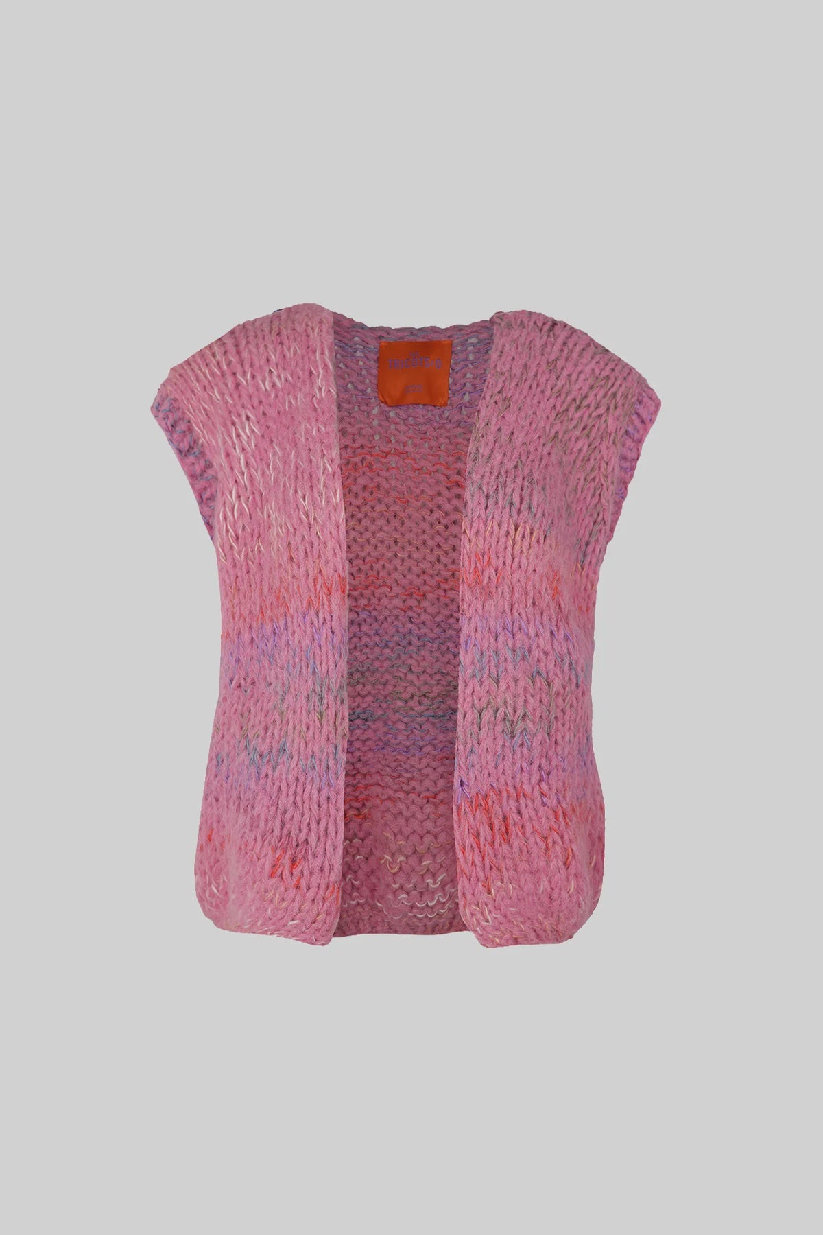 Mae Sleeveless Cardigan - Candy Pink