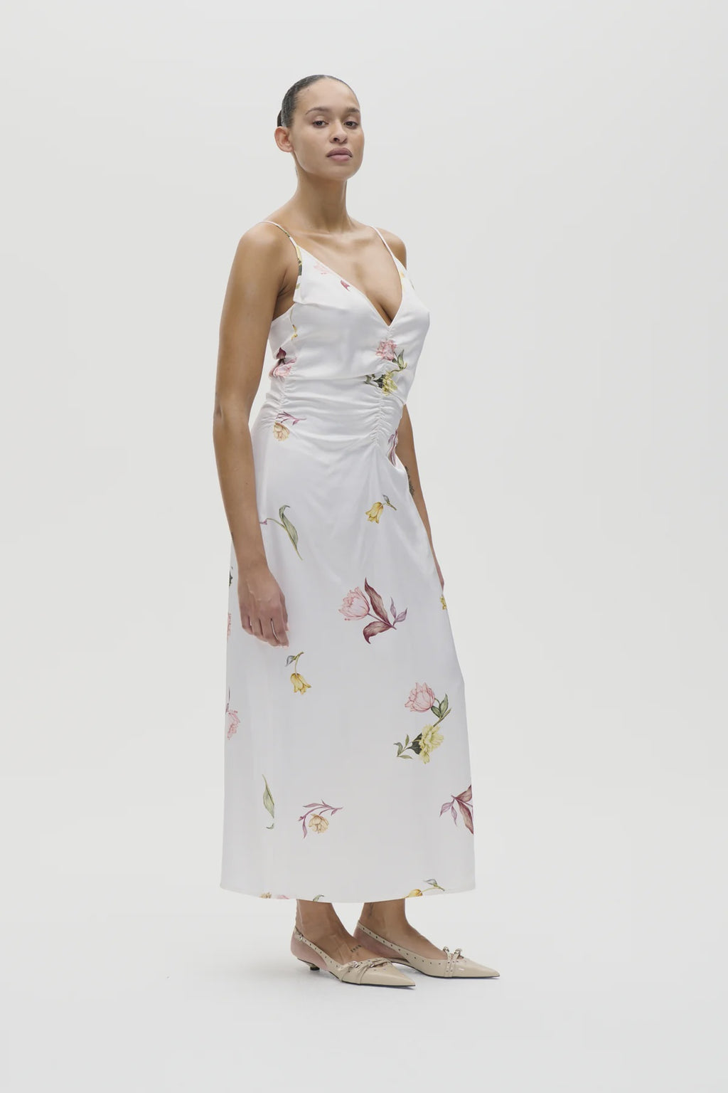 Atalia Dress - Coconut Cream Tulip