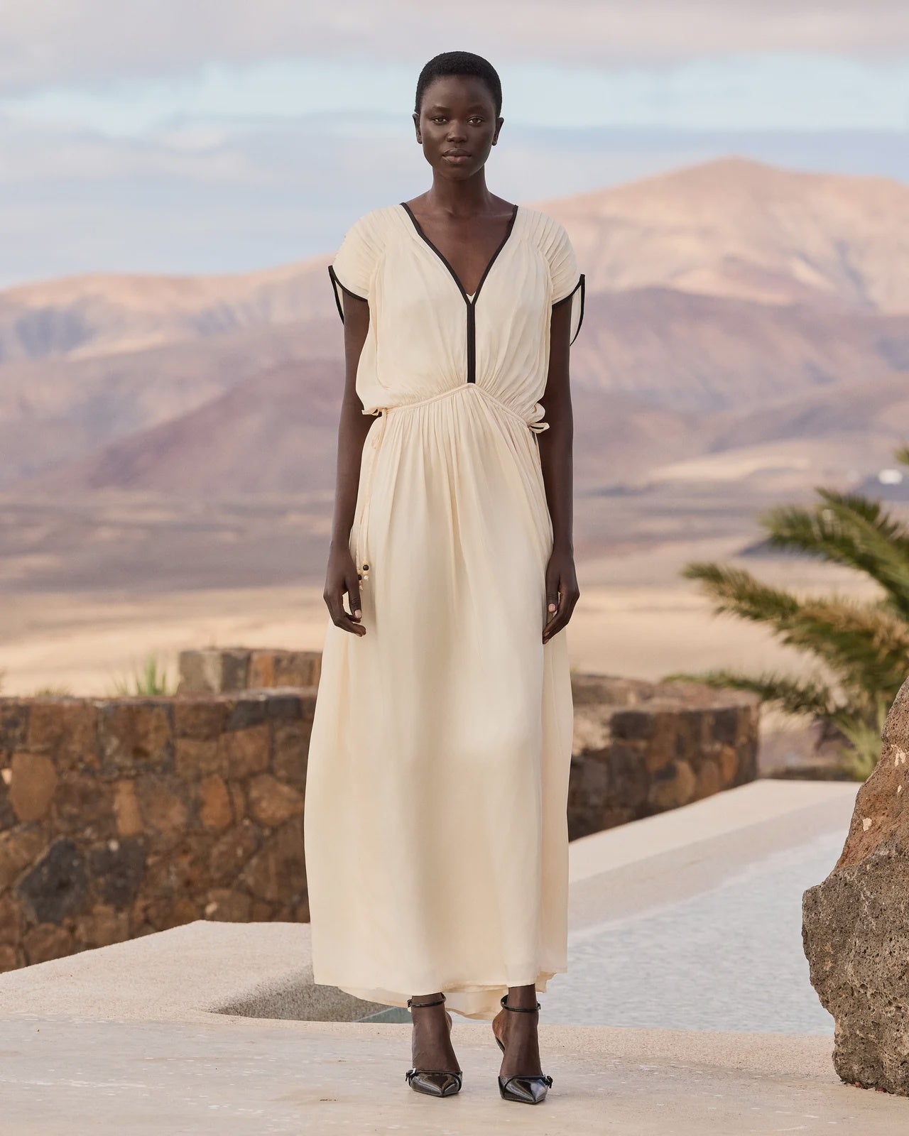 Blava Black/Ecru Dress