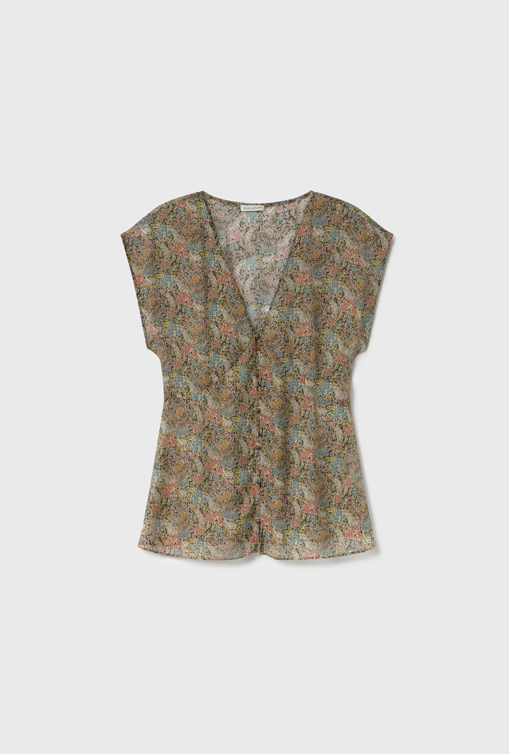 Chiffon V Neck Top Sugar Floral