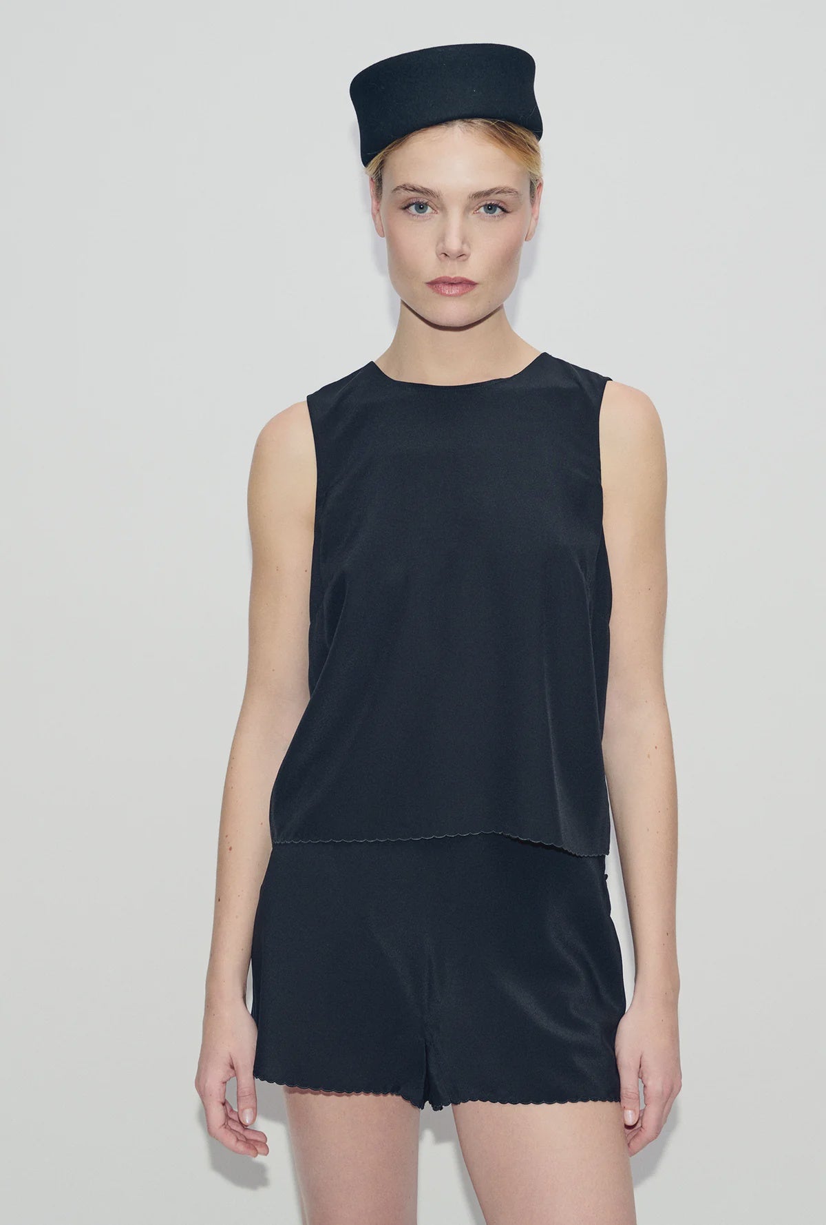 Scallop Elena Sleeveless Top