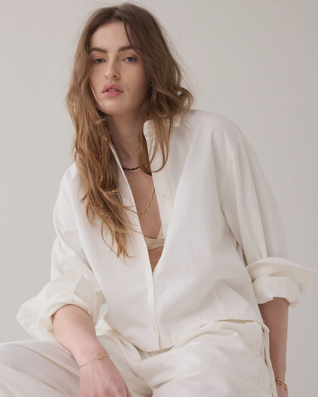 White Denim Blouse/Jacket