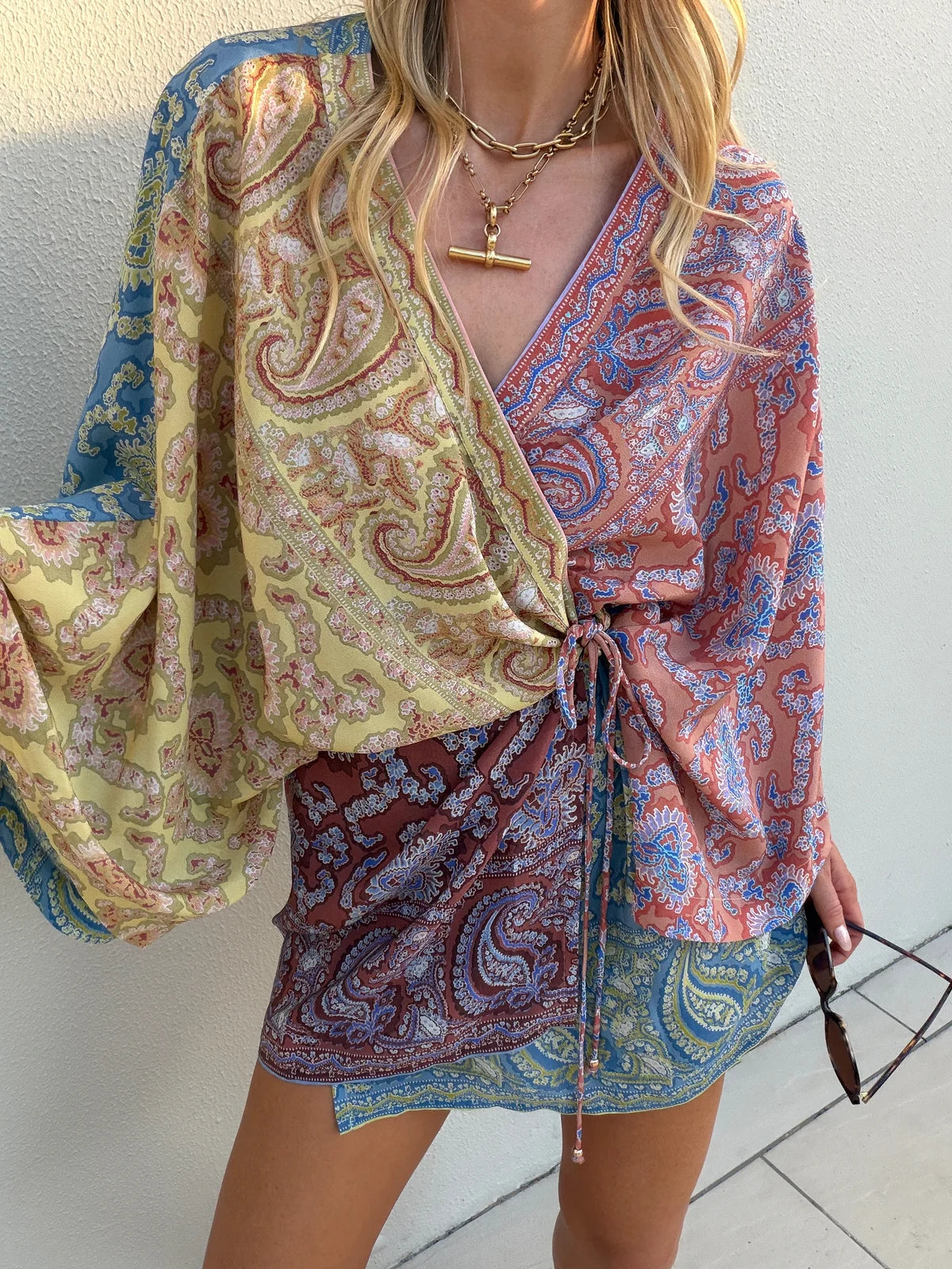 Caravanne Silk Robe Dress